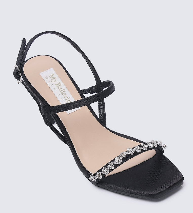 Kristine Comfy Heels In Black - myballerine