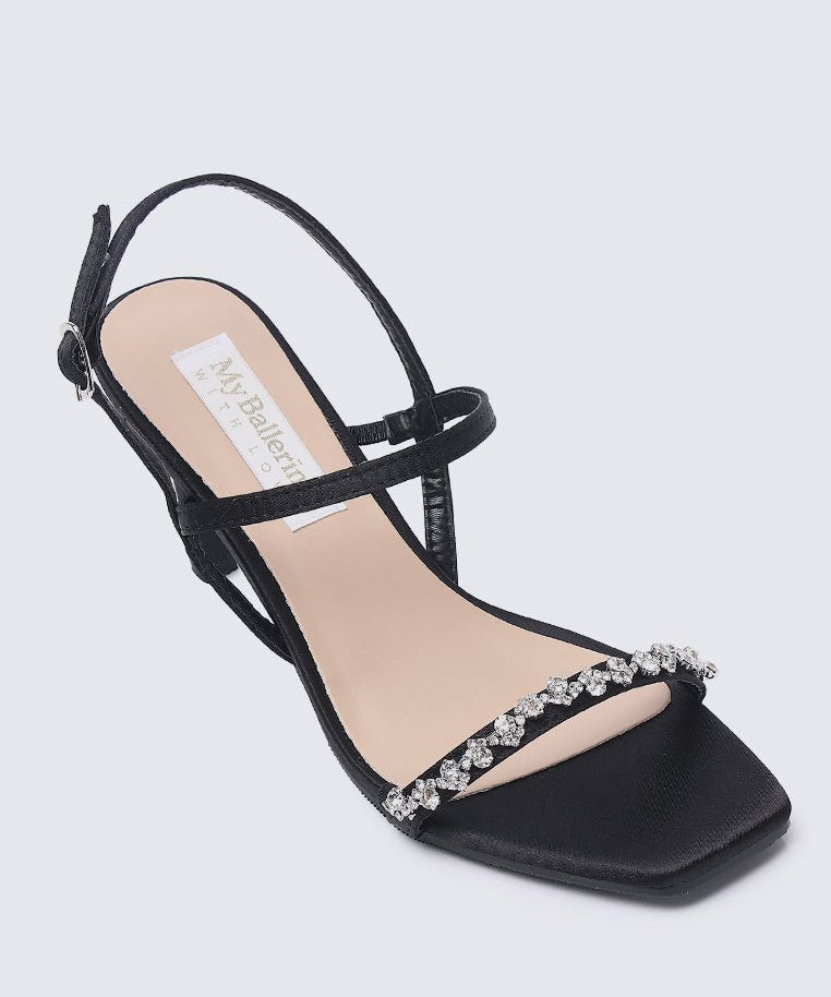 Kristine Comfy Heels In Black - myballerine