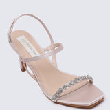 Kristine Comfy Heels In Champagne - myballerine