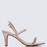 Kristine Comfy Heels In Champagne - myballerine