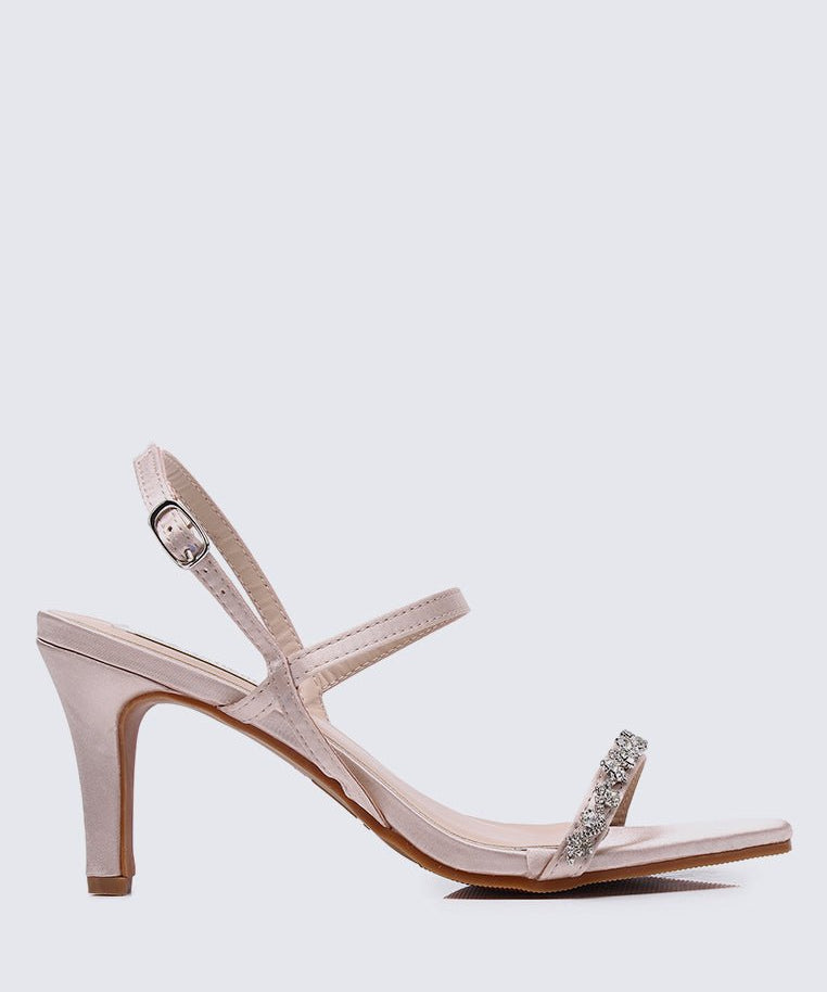 Kristine Comfy Heels In Champagne - myballerine