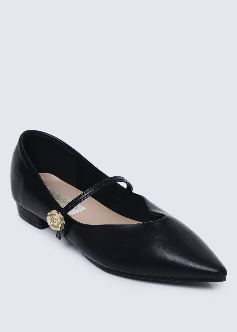 La Ros??e Comfy Ballerina In BlackShoes - myballerine