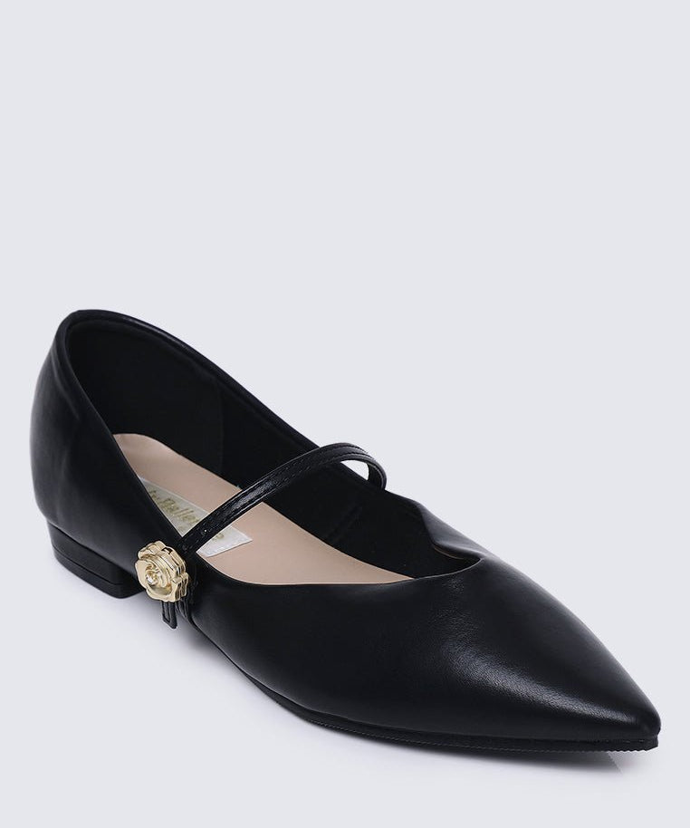 La Ros??e Comfy Ballerina In BlackShoes - myballerine