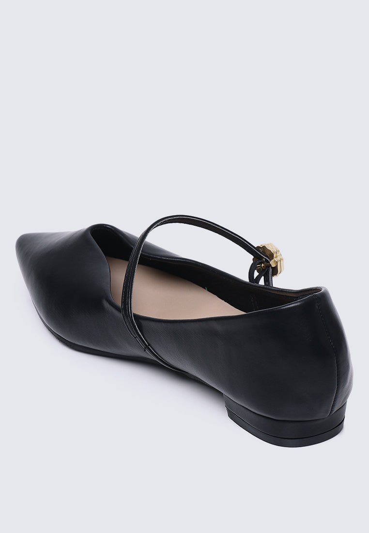 La Rosée Comfy Ballerina In BlackShoes - myballerine