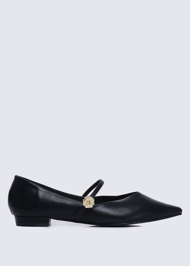 La Ros??e Comfy Ballerina In BlackShoes - myballerine
