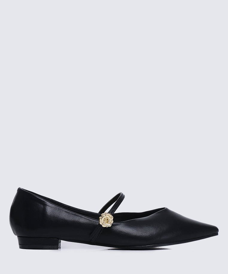 La Ros??e Comfy Ballerina In BlackShoes - myballerine