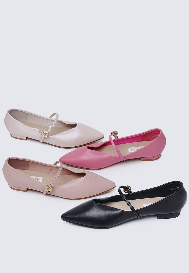 La Rosée Comfy Ballerina In BlackShoes - myballerine