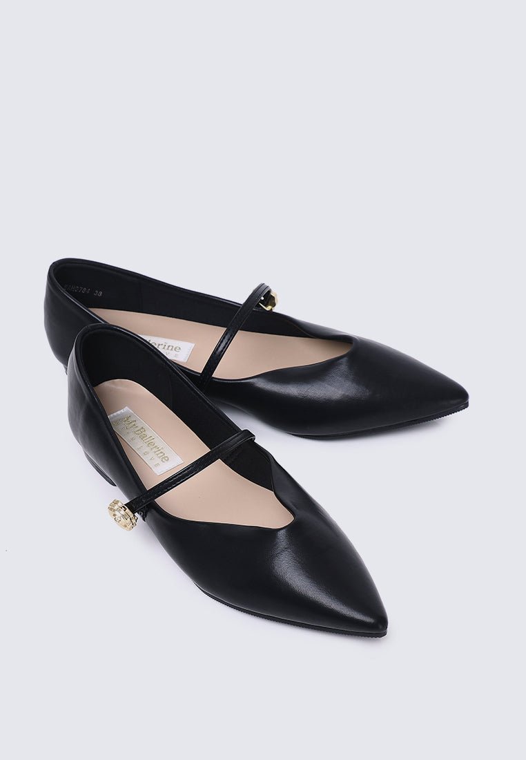La Rosée Comfy Ballerina In BlackShoes - myballerine