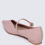 La Ros??e Comfy Ballerina In Nude PinkShoes - myballerine