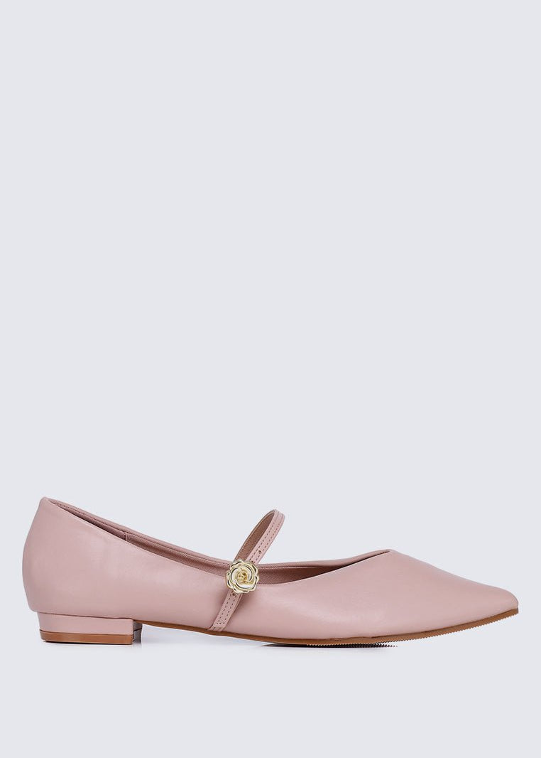 La Ros??e Comfy Ballerina In Nude PinkShoes - myballerine