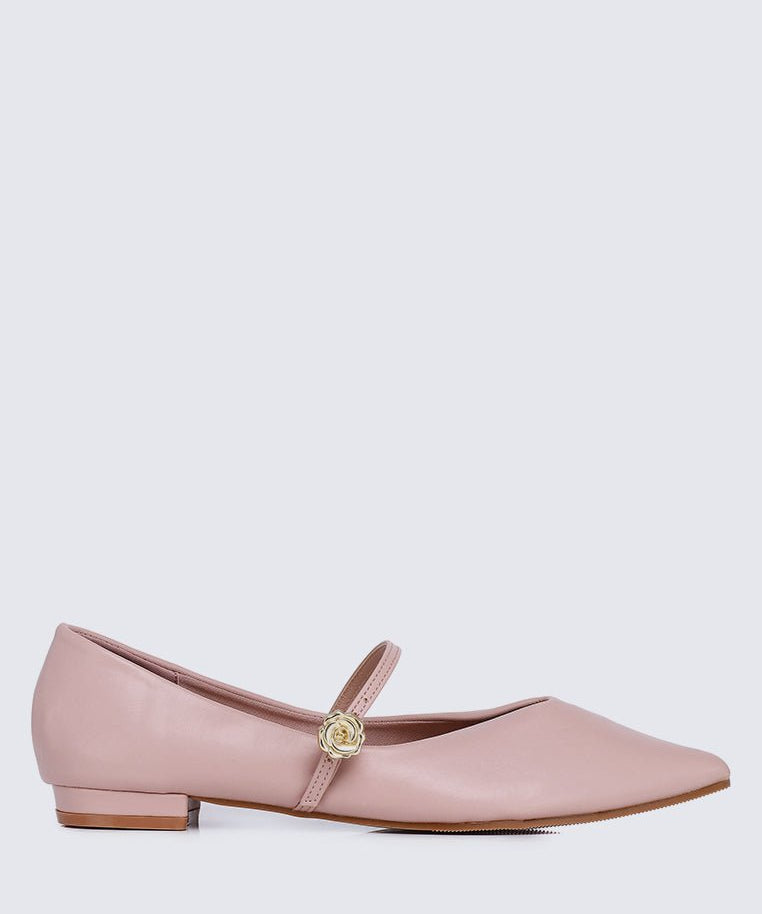 La Ros??e Comfy Ballerina In Nude PinkShoes - myballerine