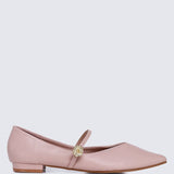 La Ros??e Comfy Ballerina In Nude PinkShoes - myballerine