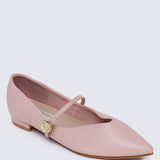 La Ros??e Comfy Ballerina In Nude PinkShoes - myballerine
