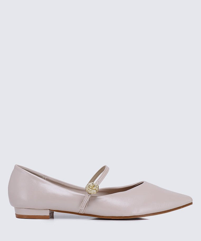 La Ros??e Comfy Ballerina In NudeShoes - myballerine