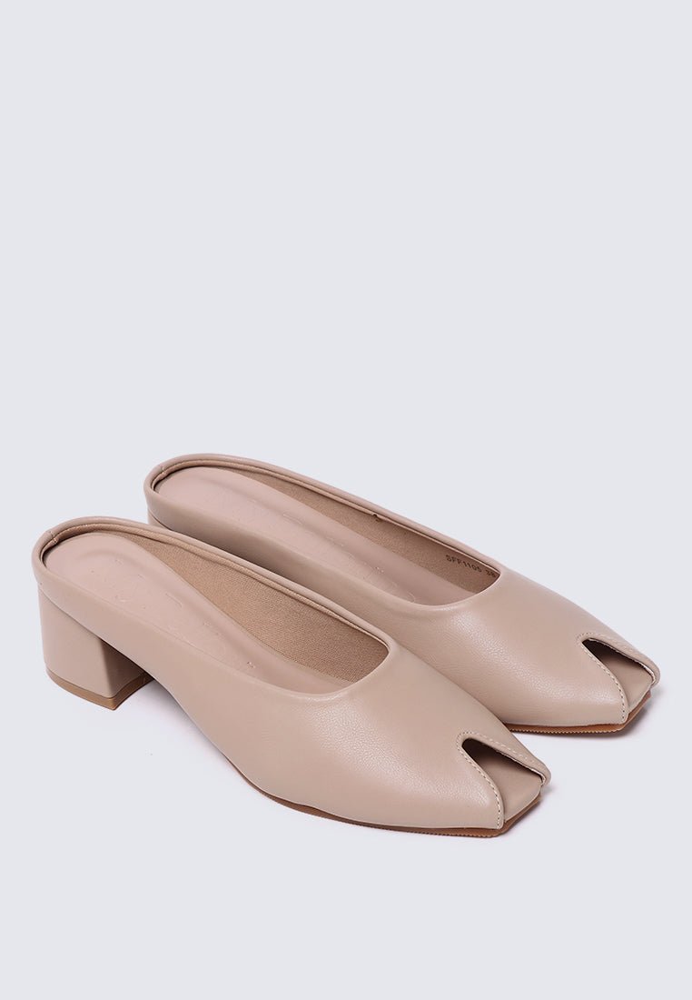 Lani Comfy Heels In NudeHeels - myballerine