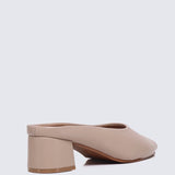 Lani Comfy Heels In NudeHeels - myballerine