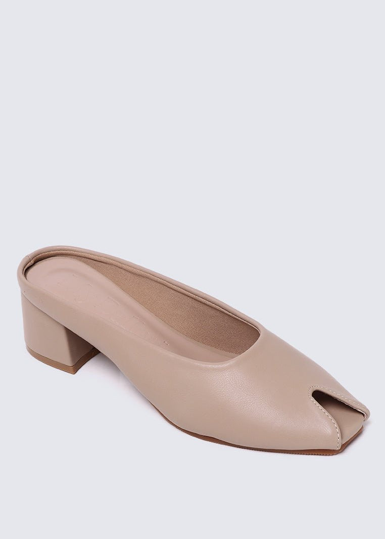 Lani Comfy Heels In NudeHeels - myballerine