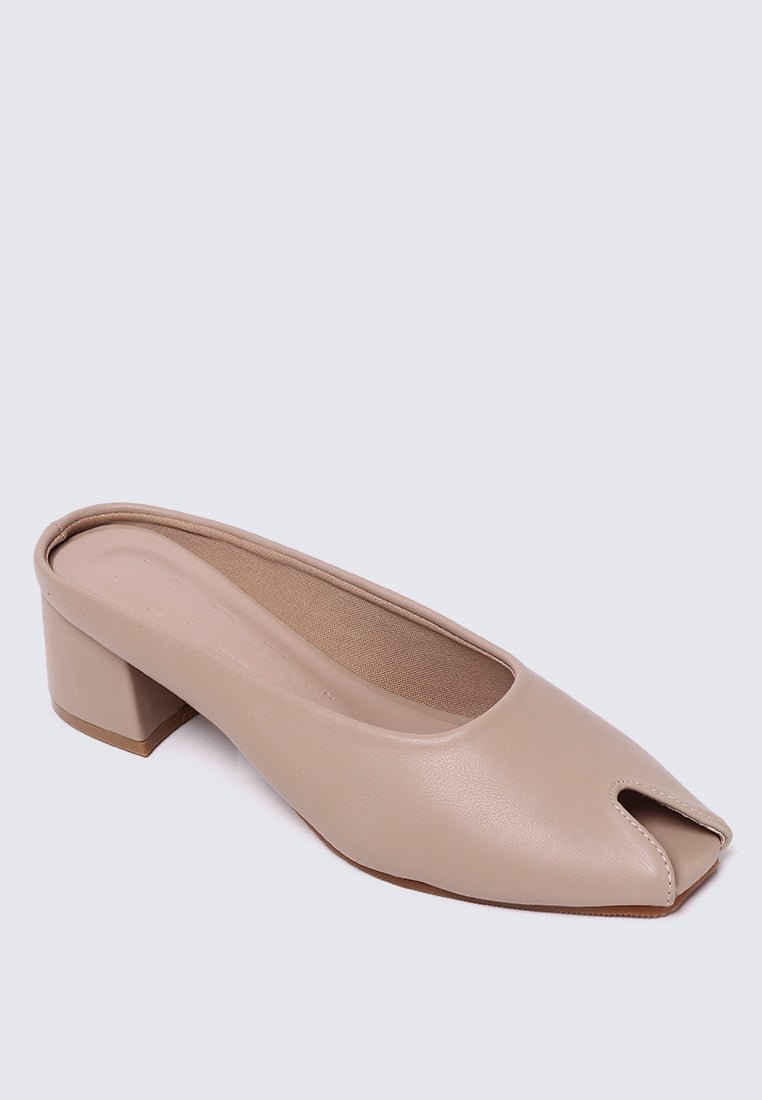 Lani Comfy Heels In NudeHeels - myballerine