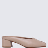 Lani Comfy Heels In NudeHeels - myballerine