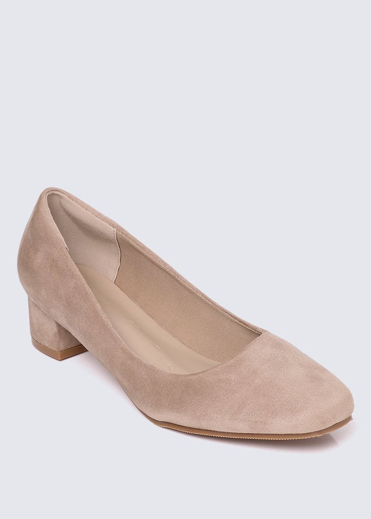 Leah Comfy Pumps In AlmondShoes - myballerine