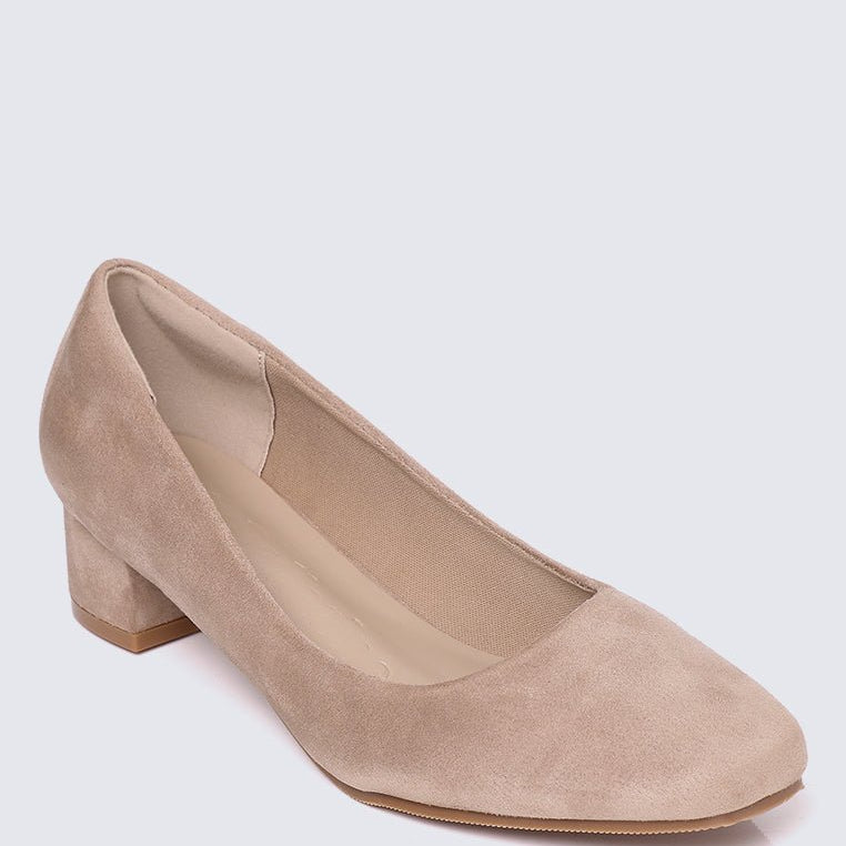 Leah Comfy Pumps In AlmondShoes - myballerine