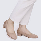Leah Comfy Pumps In AlmondShoes - myballerine