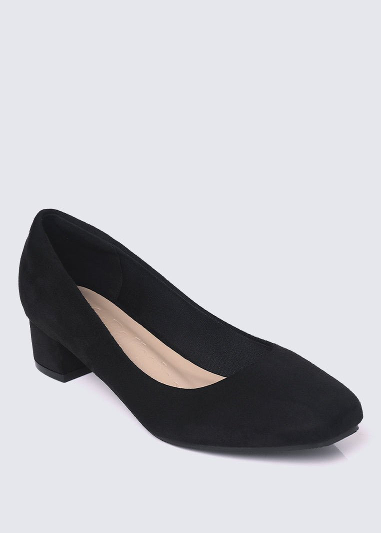 Leah Comfy Pumps In BlackShoes - myballerine