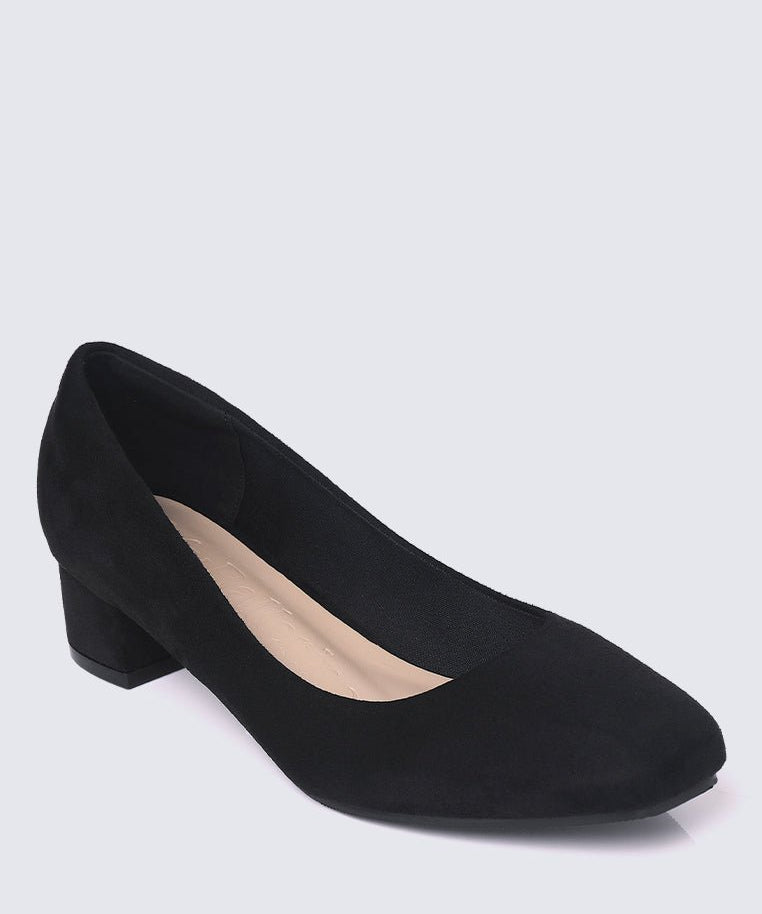 Leah Comfy Pumps In BlackShoes - myballerine