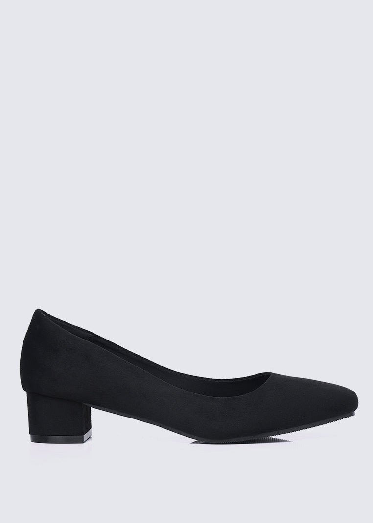 Leah Comfy Pumps In BlackShoes - myballerine