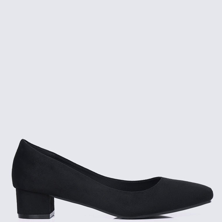 Leah Comfy Pumps In BlackShoes - myballerine