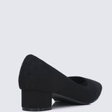 Leah Comfy Pumps In BlackShoes - myballerine