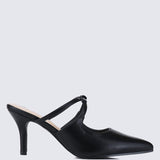 Levia Comfy Heels In BlackShoes - myballerine