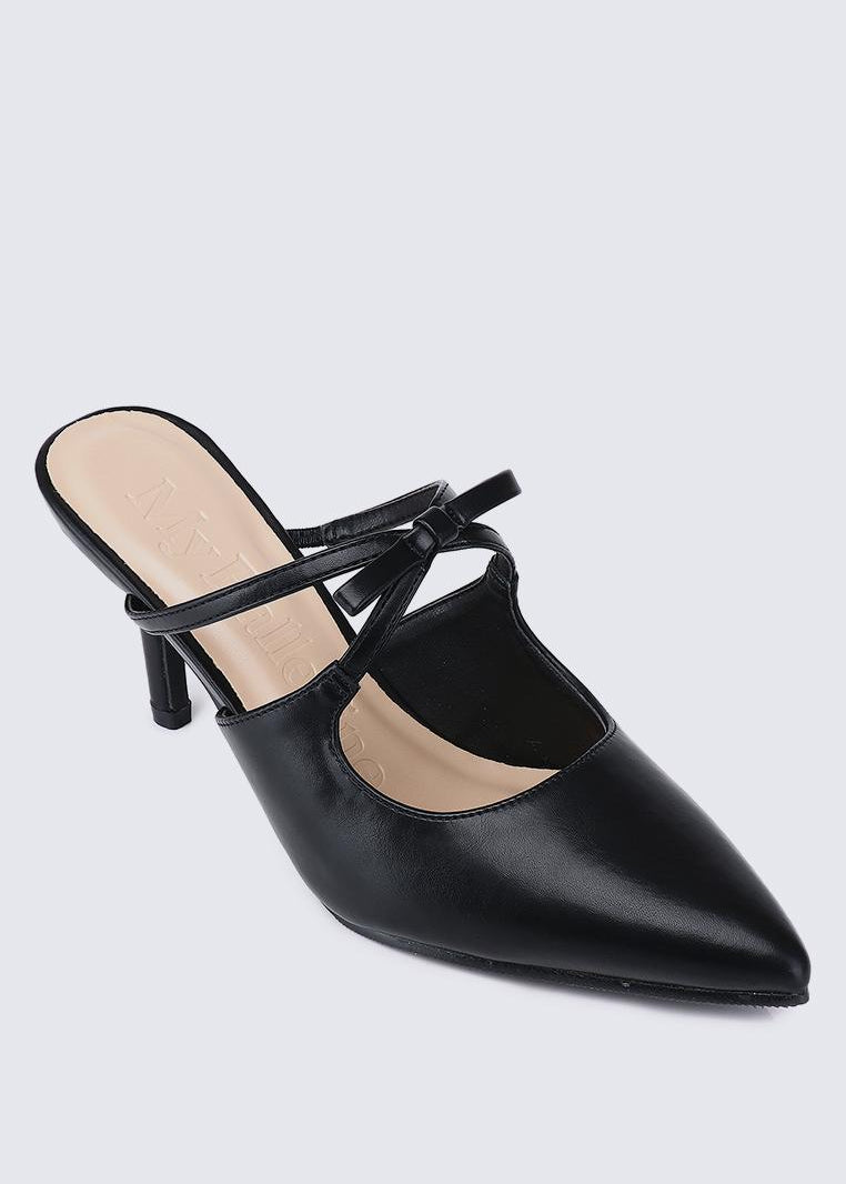 Levia Comfy Heels In BlackShoes - myballerine
