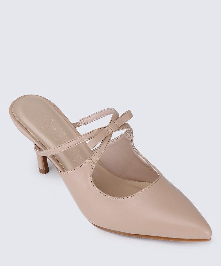 Levia Comfy Heels In NudeShoes - myballerine