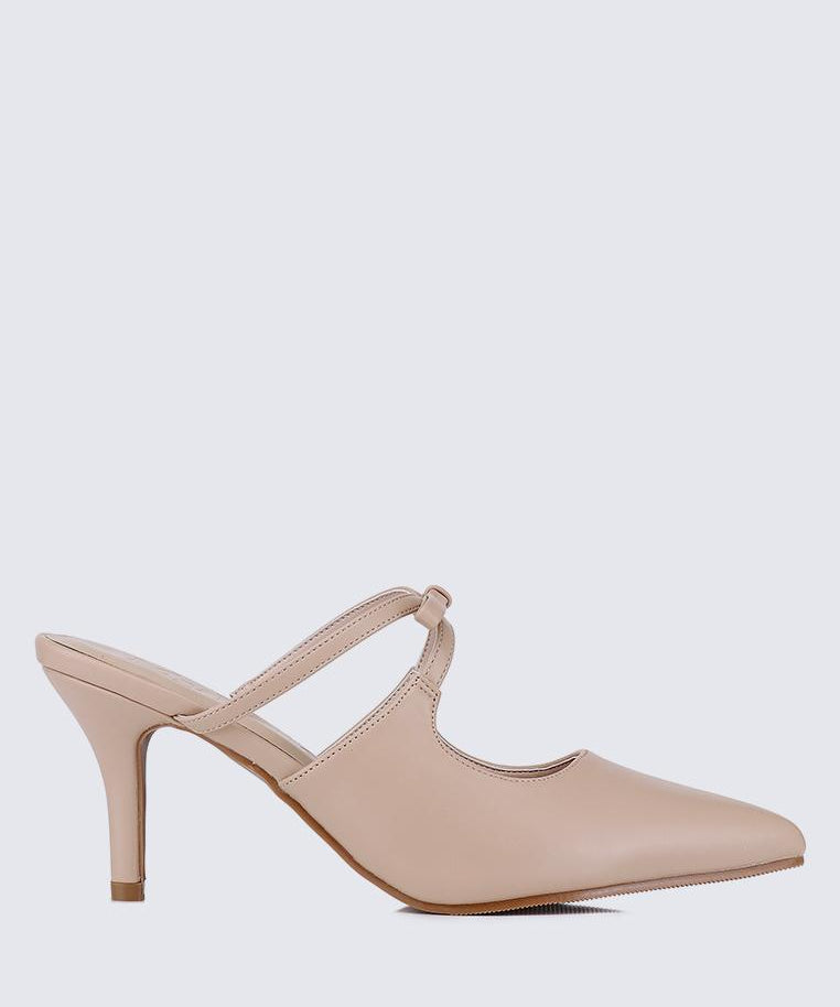 Levia Comfy Heels In NudeShoes - myballerine