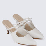 Levia Comfy Heels In Off WhiteShoes - myballerine