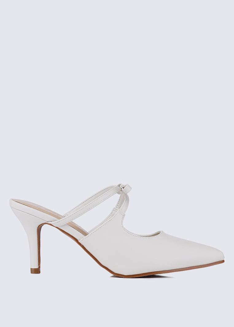 Levia Comfy Heels In Off WhiteShoes - myballerine