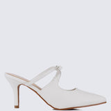 Levia Comfy Heels In Off WhiteShoes - myballerine