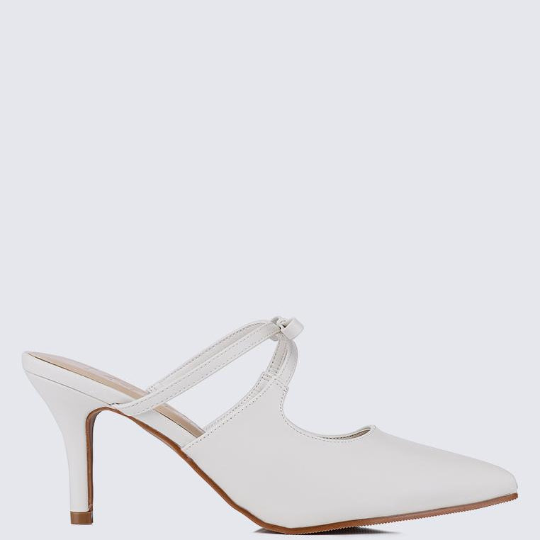 Levia Comfy Heels In Off WhiteShoes - myballerine