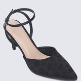 Lilian Comfy Heels In BlackShoes - myballerine