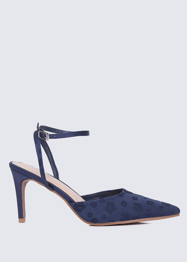 Lilian Comfy Heels In NavyShoes - myballerine