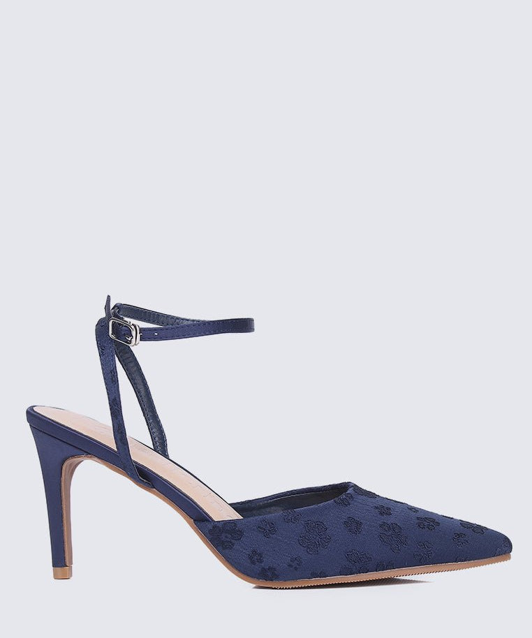 Lilian Comfy Heels In NavyShoes - myballerine