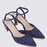 Lilian Comfy Heels In NavyShoes - myballerine