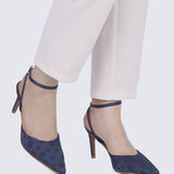 Lilian Comfy Heels In NavyShoes - myballerine