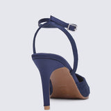 Lilian Comfy Heels In NavyShoes - myballerine