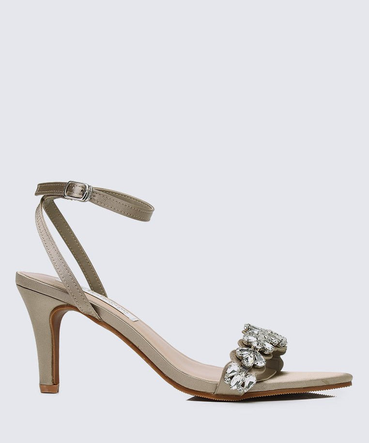Liliana Comfy Heels In Taupe - myballerine