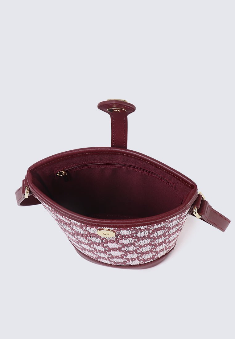 Liyana Crossbody Bag In MaroonBags - myballerine