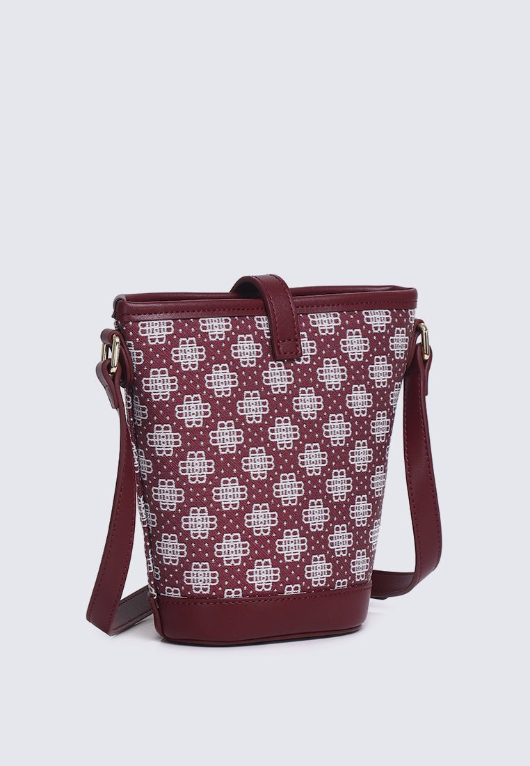 Liyana Crossbody Bag In MaroonBags - myballerine