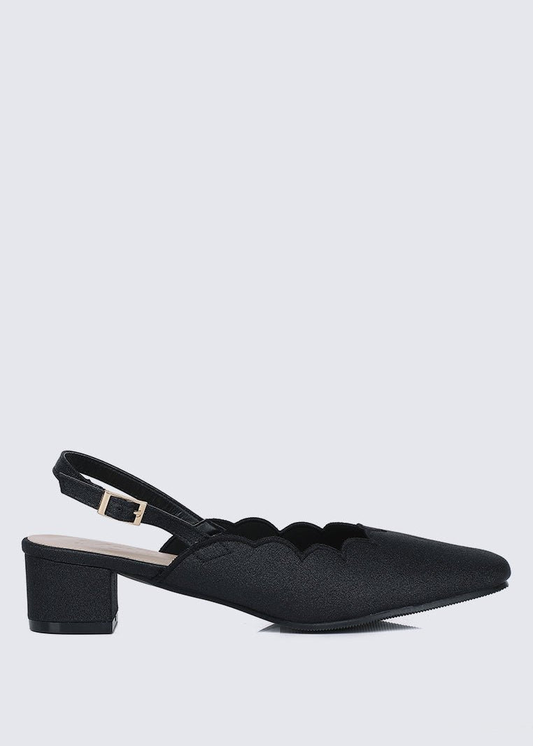 Lizzy Comfy Heels In BlackShoes - myballerine