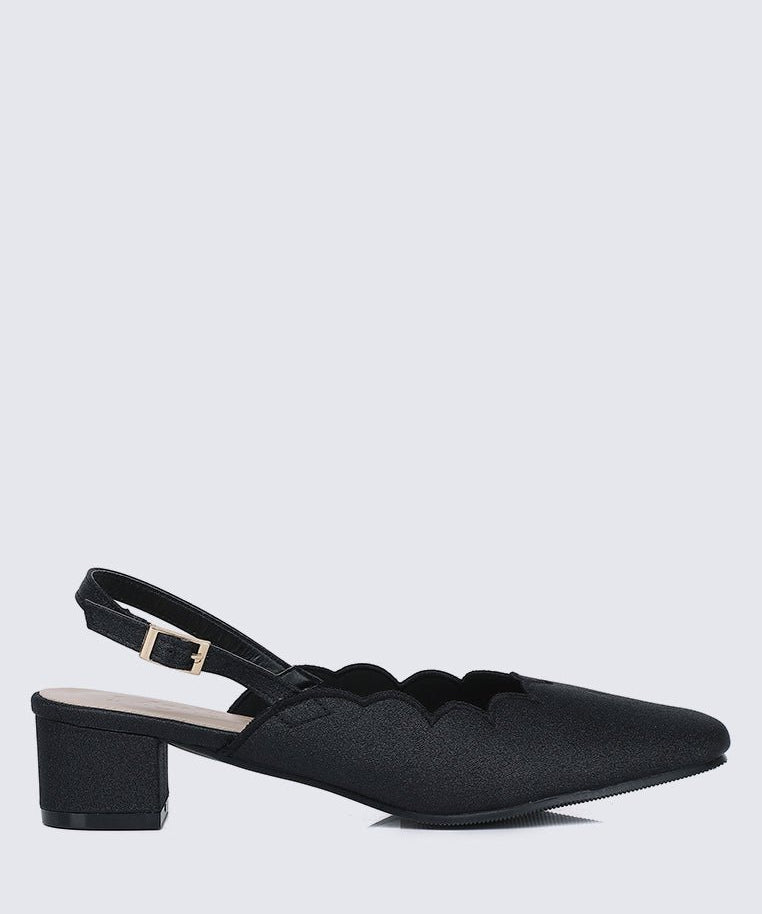 Lizzy Comfy Heels In BlackShoes - myballerine